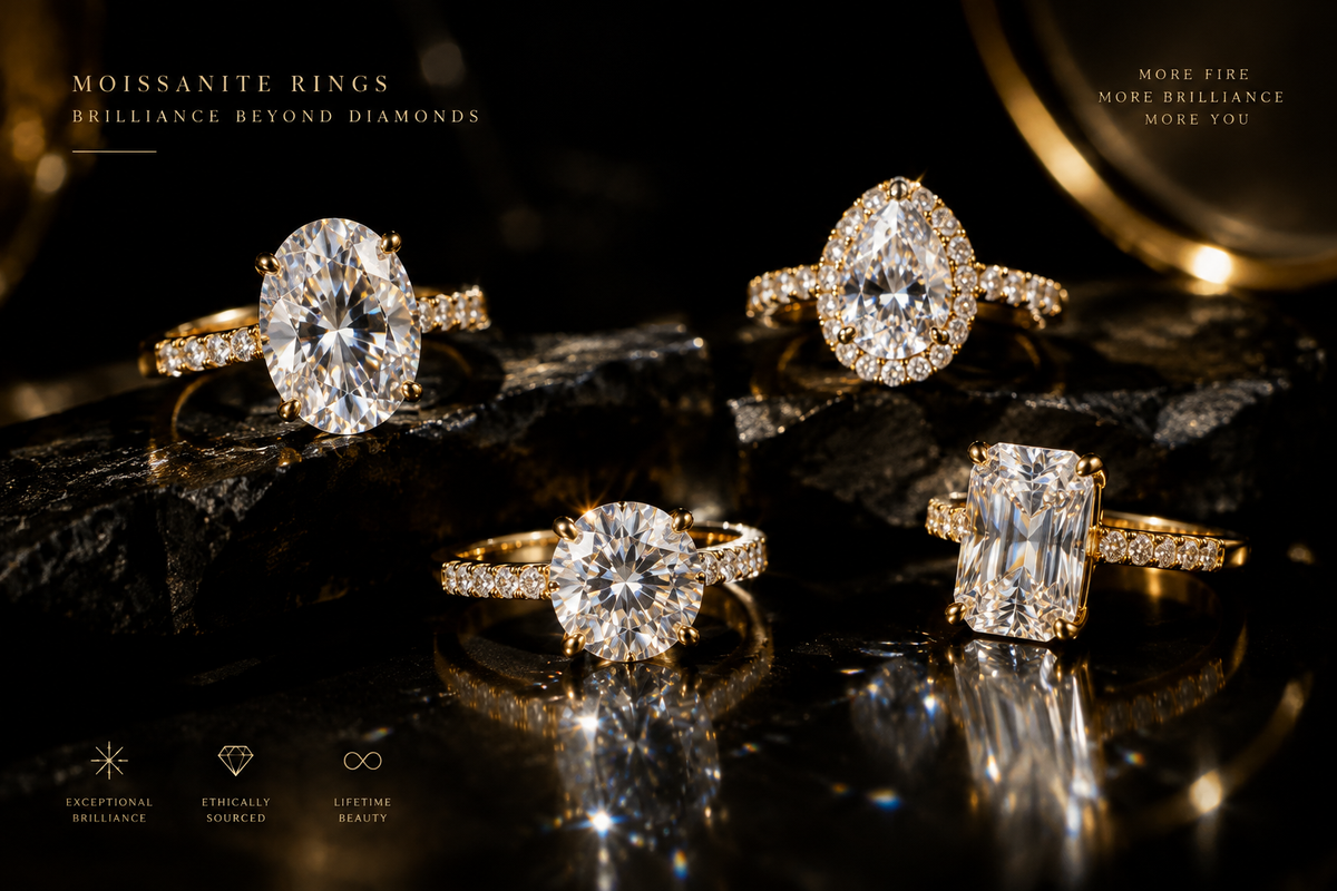 Moissanite Rings