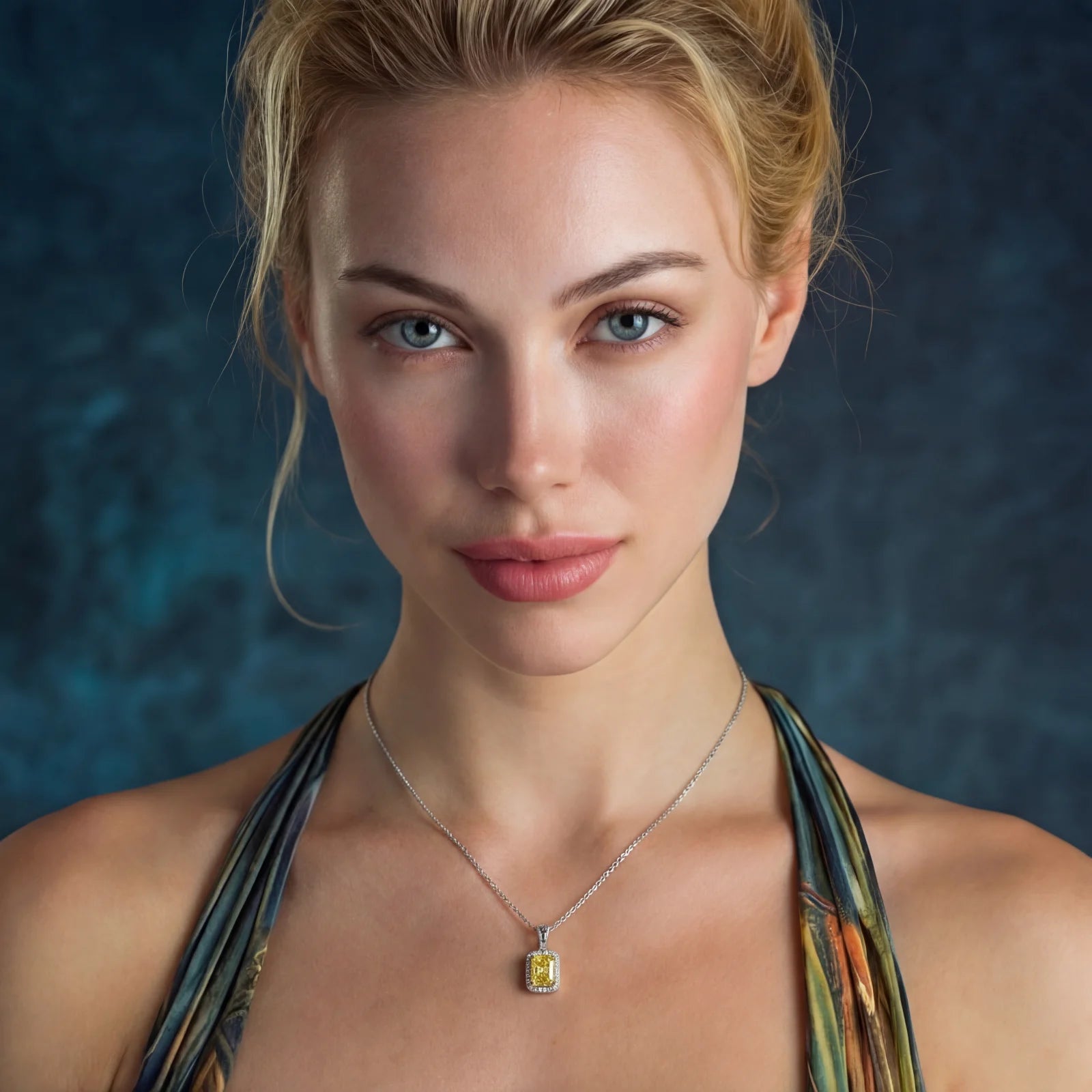 Golden Hour Moissanite Pendant Necklace