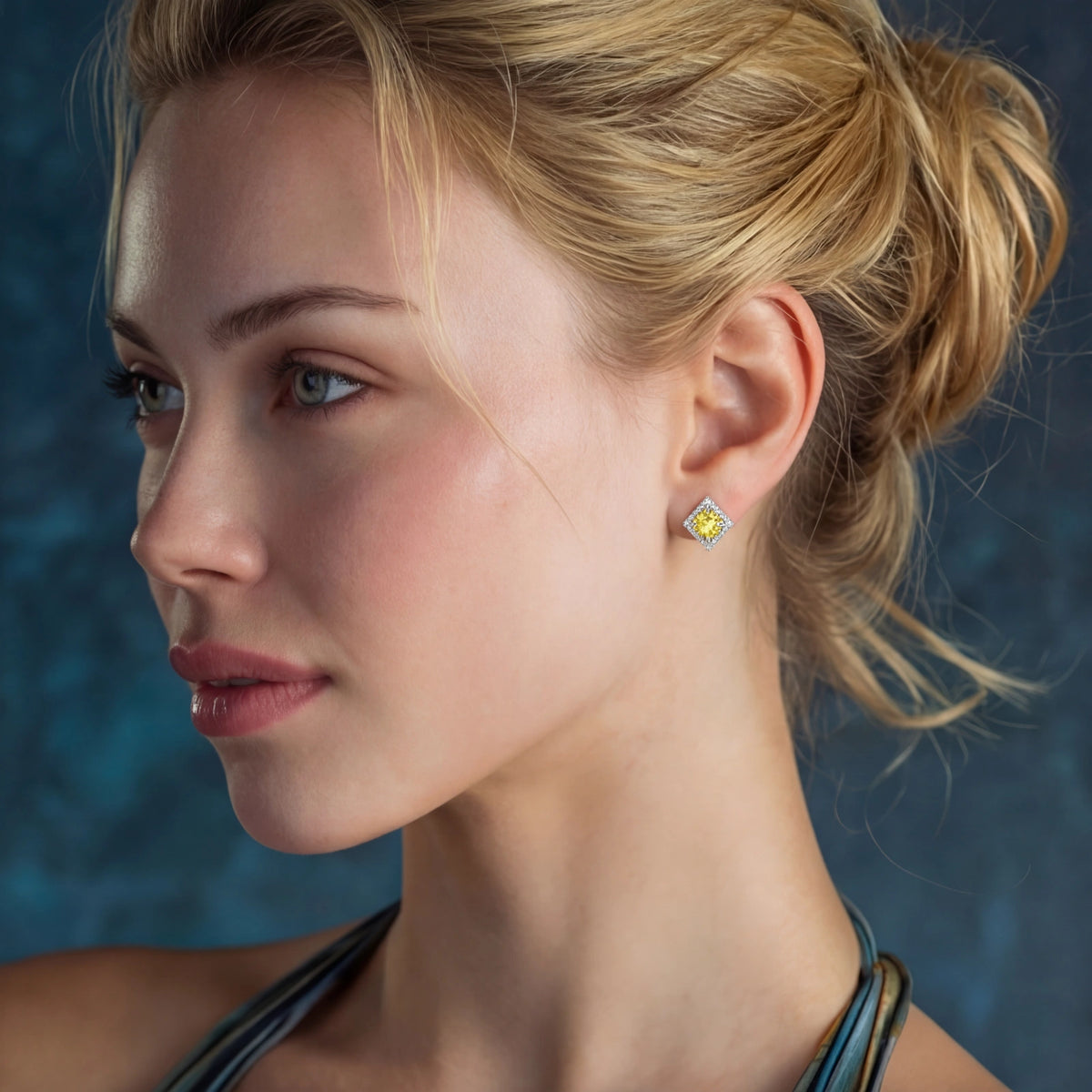 Golden Halo Studs